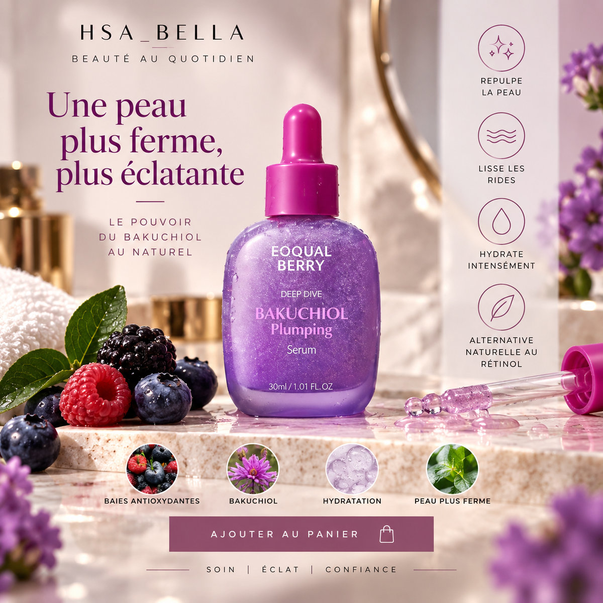 💜 Bakuchiol Plumping Serum – 30ML