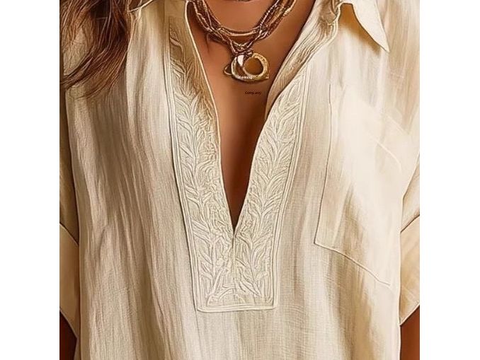 Robe Longue Casual Col V