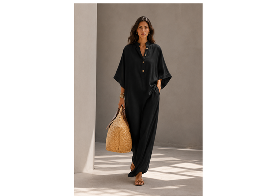 🌿 Robe Longue Bohème Élégance