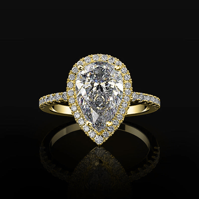 Bague Élégance Goutte Zircon