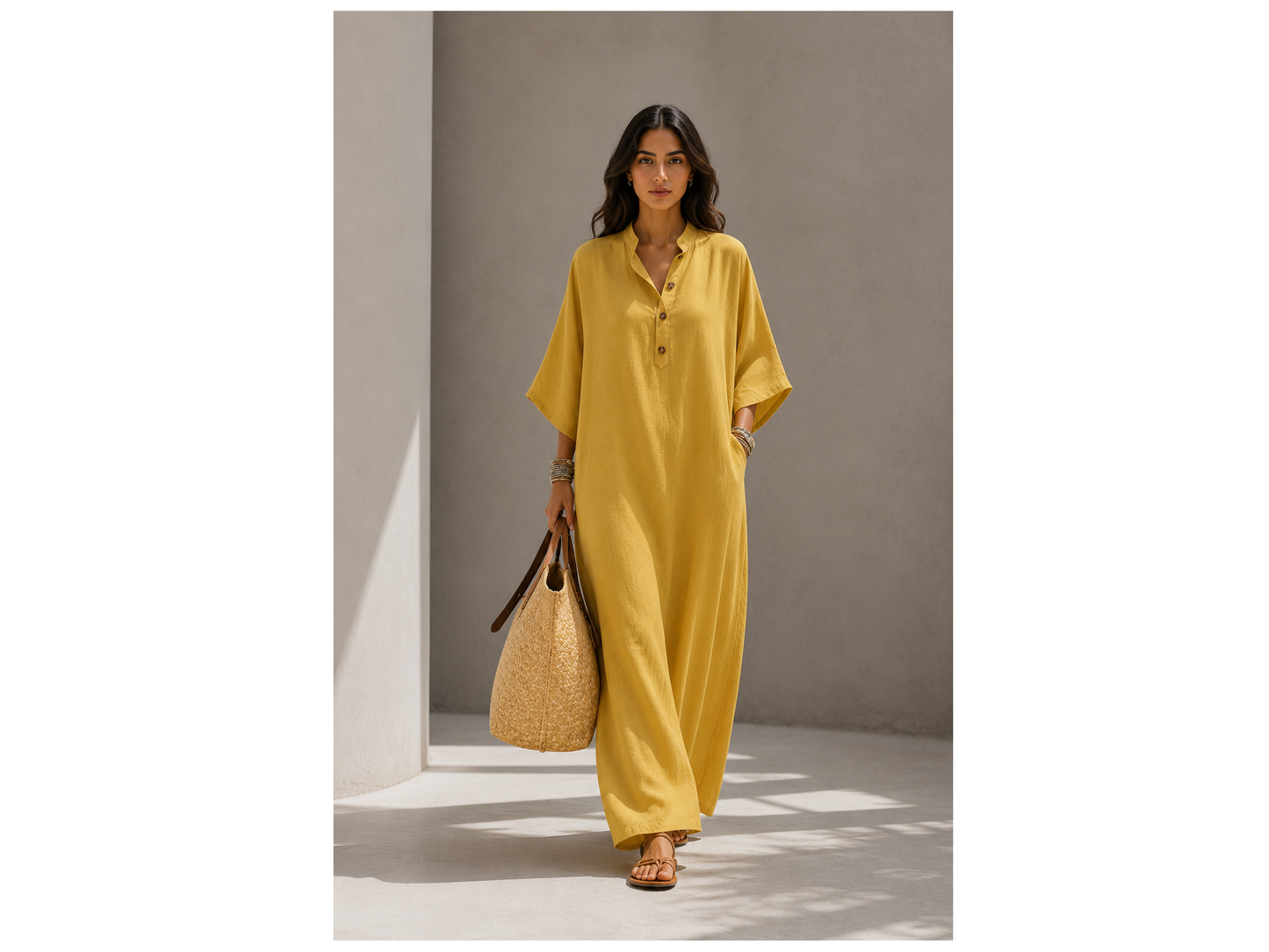 🌿 Robe Longue Bohème Élégance