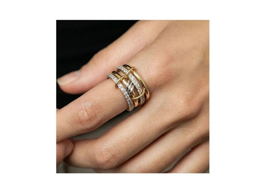 💍 Bague Élégance Bicolore