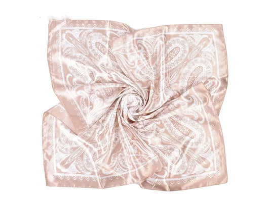 Foulard Satin Cachemire Élégance