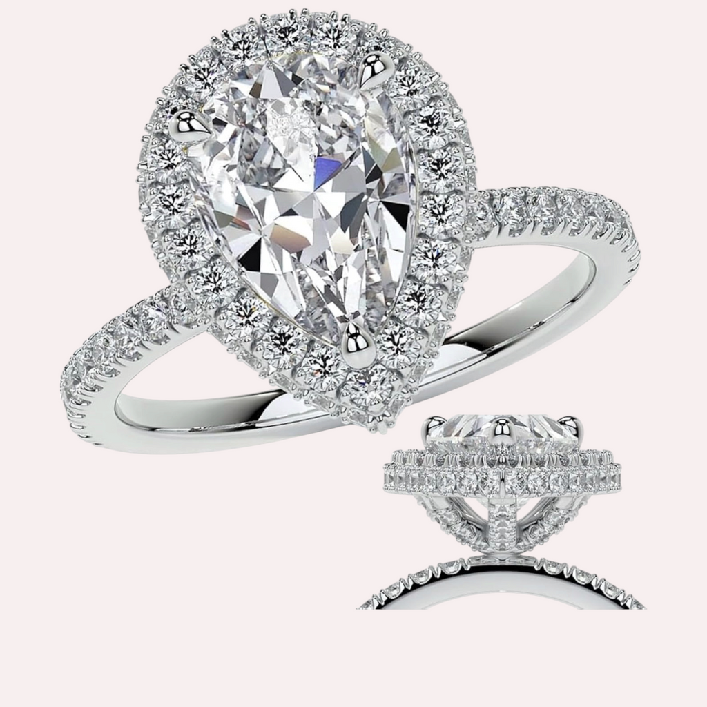 Bague Élégance Goutte Zircon