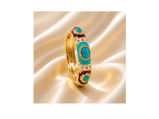 Bracelet Turquoise & Bordeaux