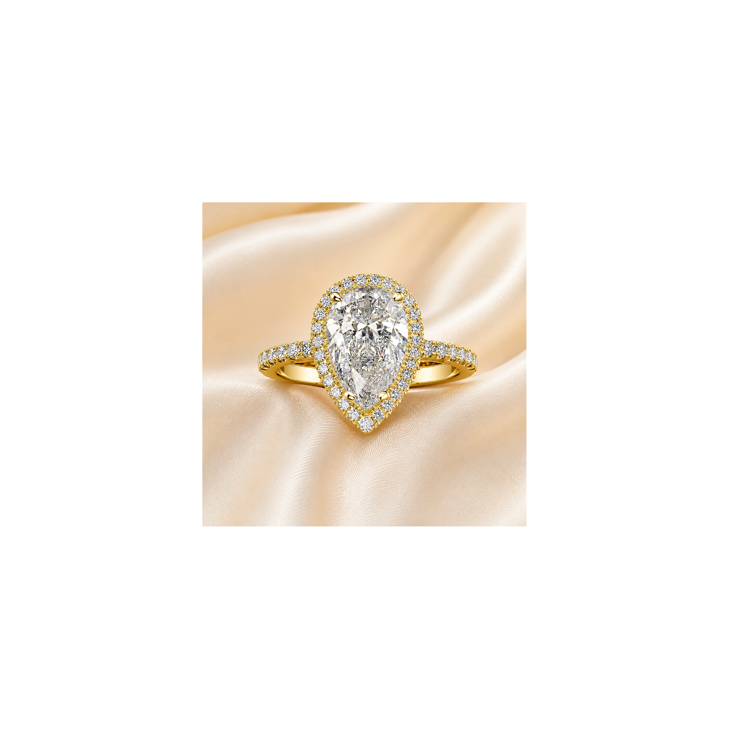 Bague Élégance Goutte Zircon