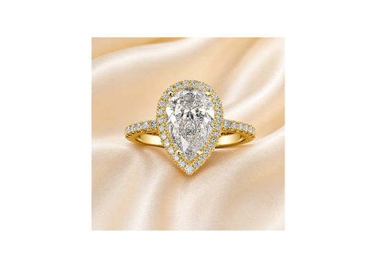 Bague Élégance Goutte Zircon