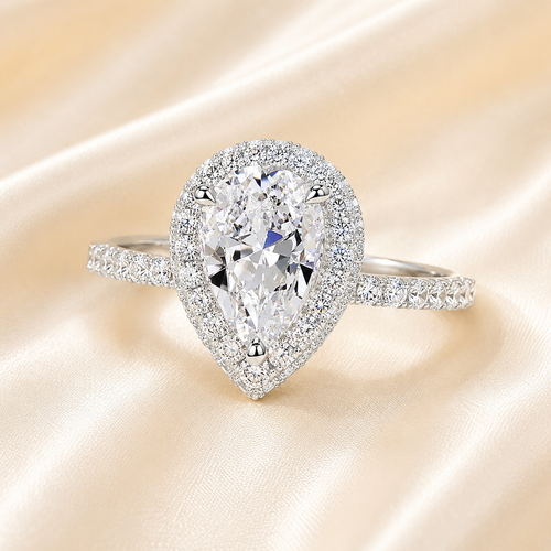 Bague Élégance Goutte Zircon