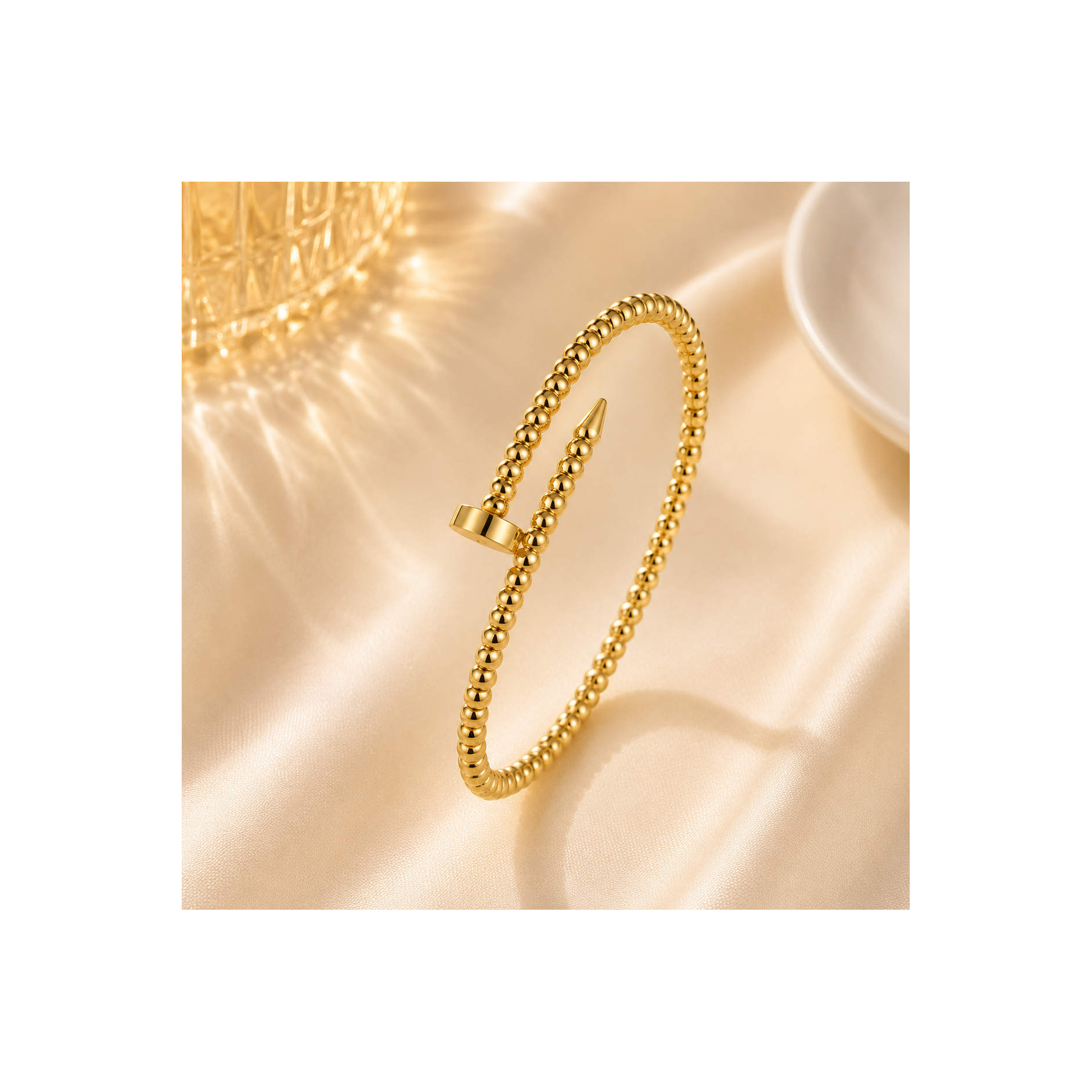 Bracelet Clou Élégance Doré