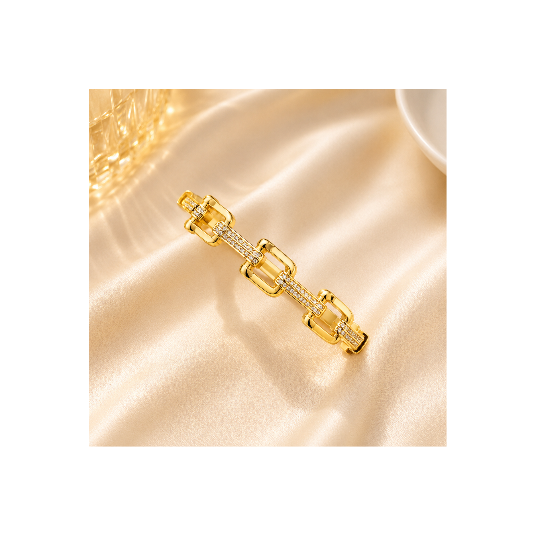 Bracelet Luxe Maillons Dorés