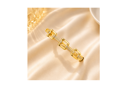 Bracelet Luxe Maillons Dorés