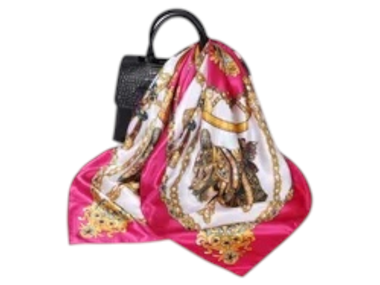 Foulard Satin Impérial Fuchsia