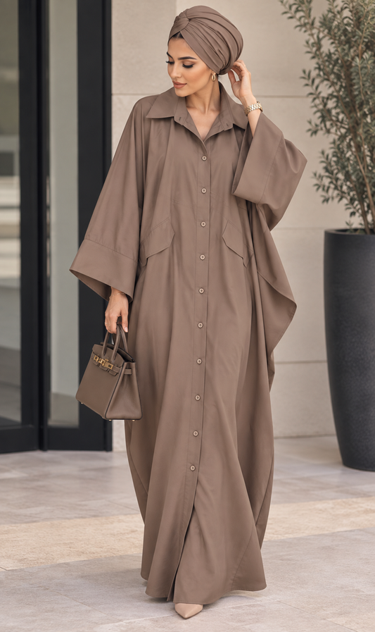 ROBE CHEMISE OVERSIZE POPELINE
