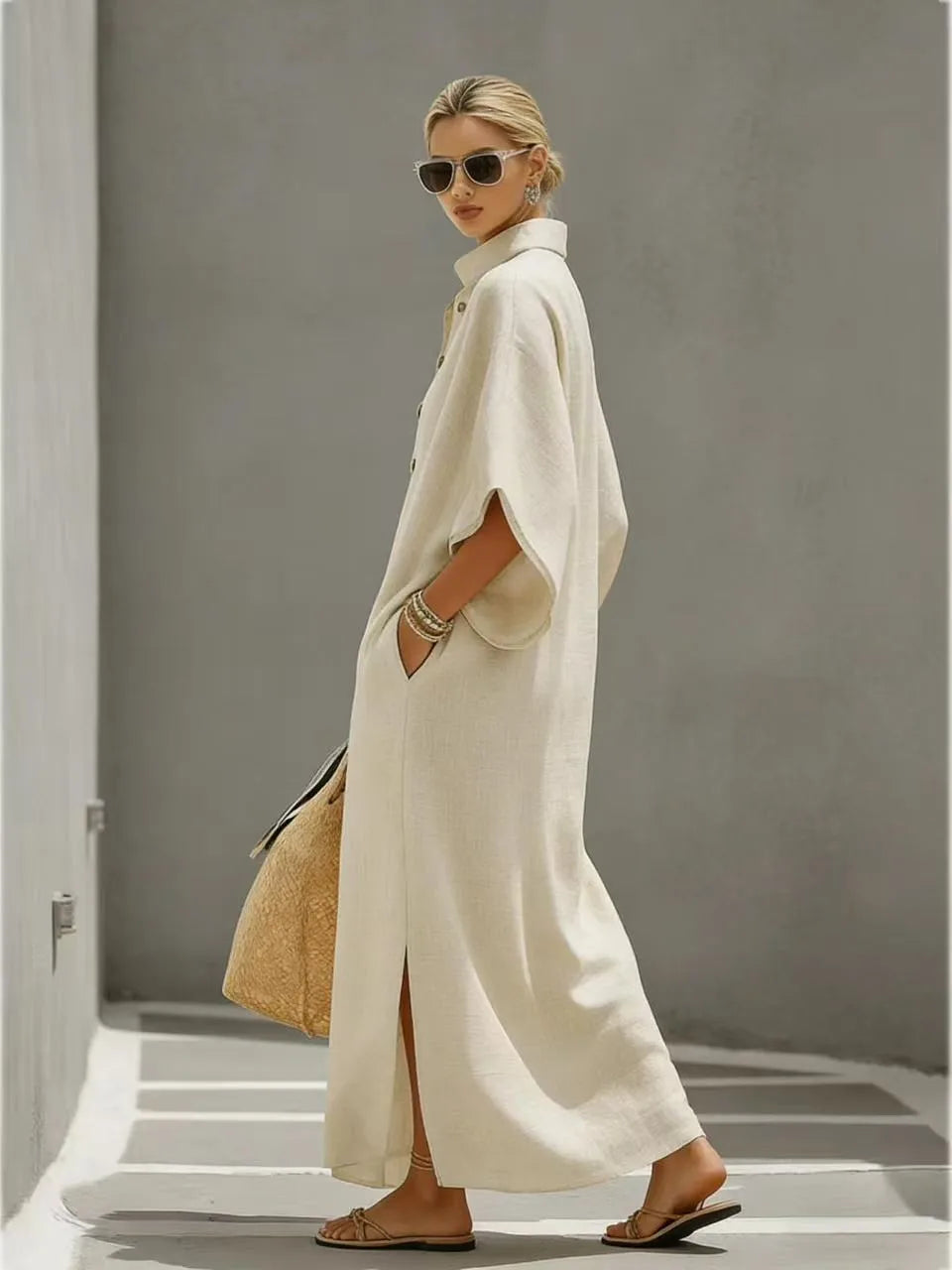🌿 Robe Longue Bohème Élégance