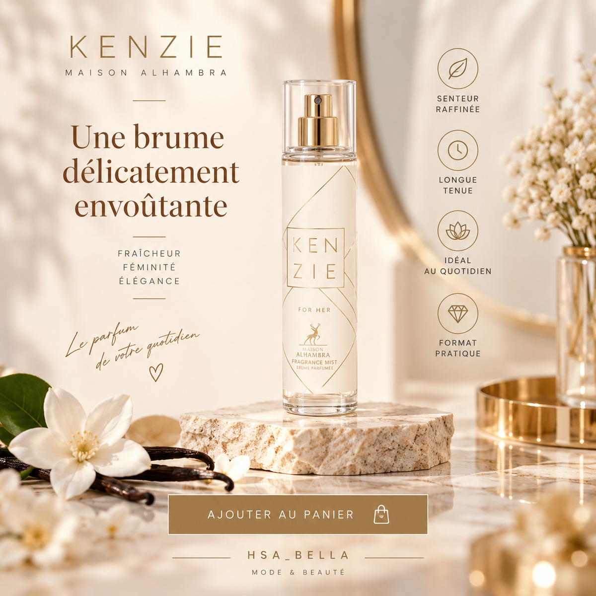 Kenzie - Vanilla 70 Brume parfumée